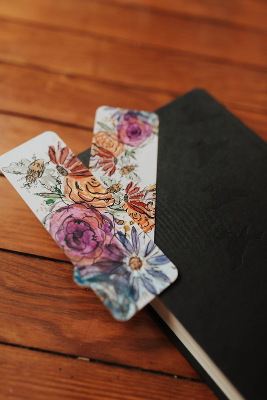 Watercolor Flora Bookmark