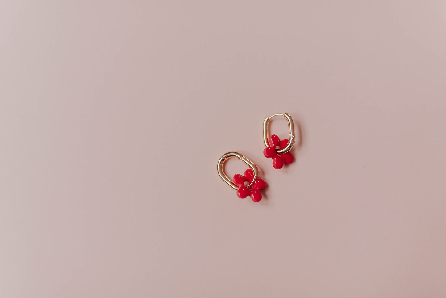 Bright Pink Flora Earrings