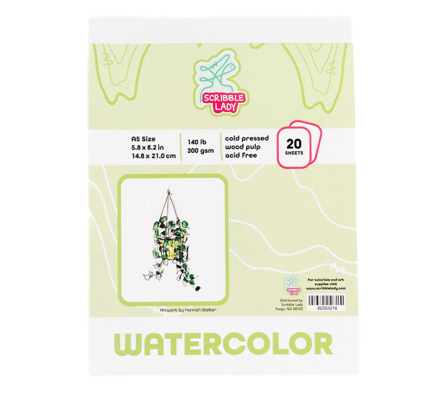 Watercolor Kit: Palette, Brush, + Paper Pad