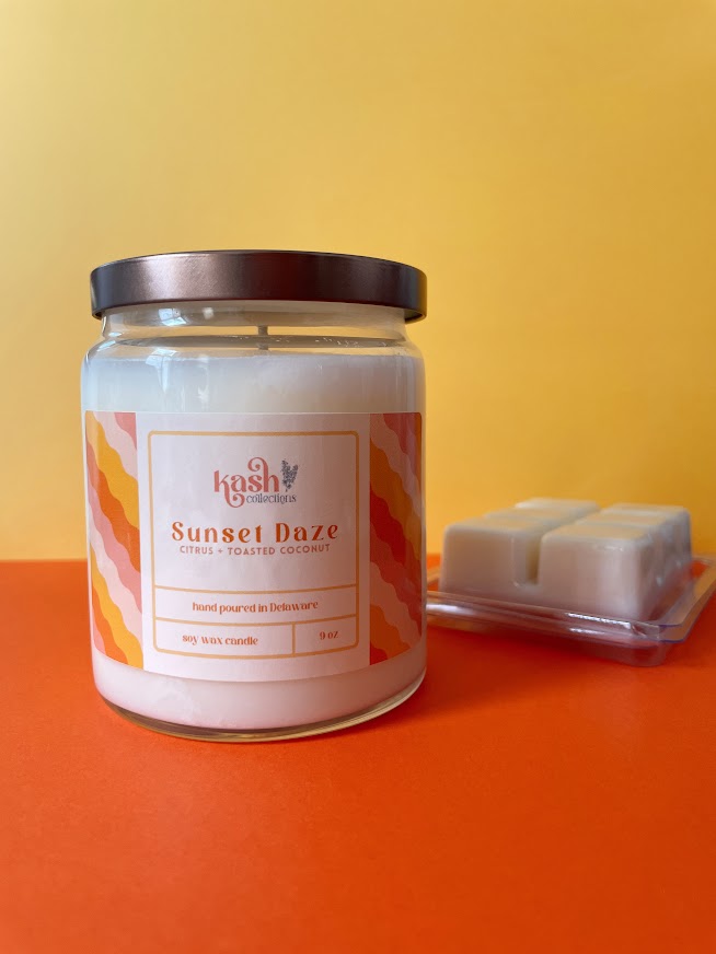 Sunset Daze: Citrus and Toasted Coconut Candle