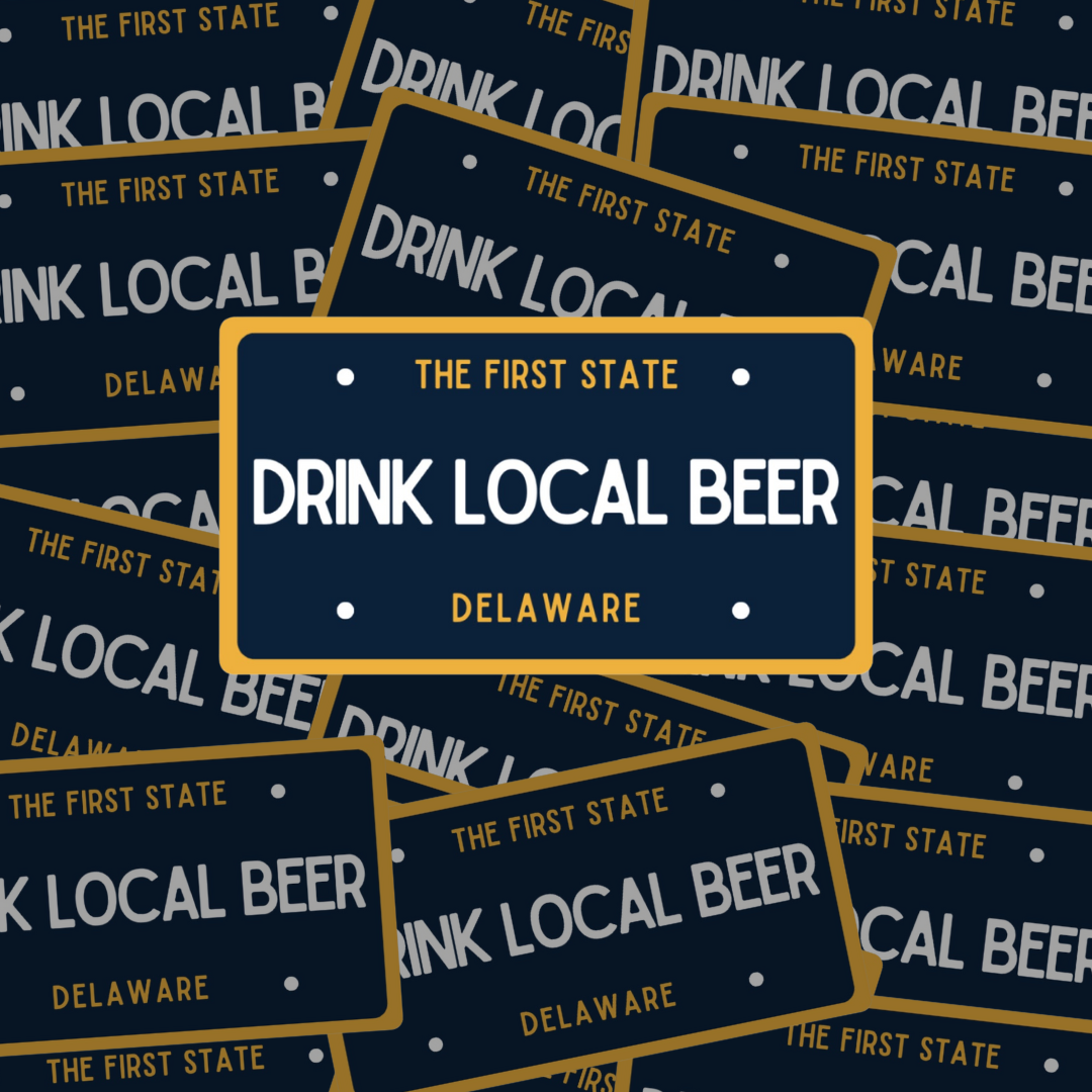 Drink Local Beer DE Sticker