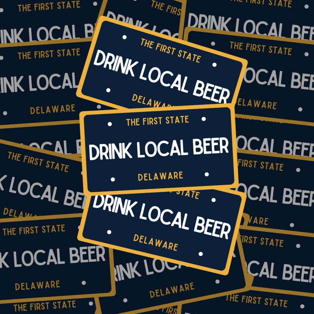 Drink Local Beer DE Sticker