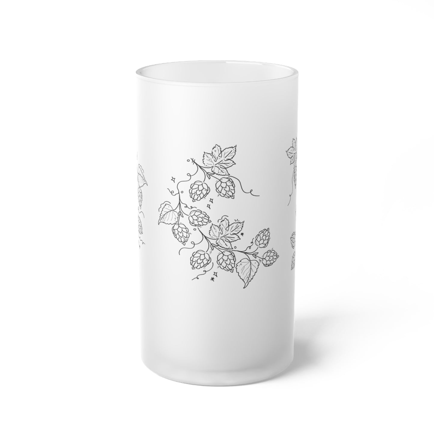 Hops Vine Frosted Beer Mug