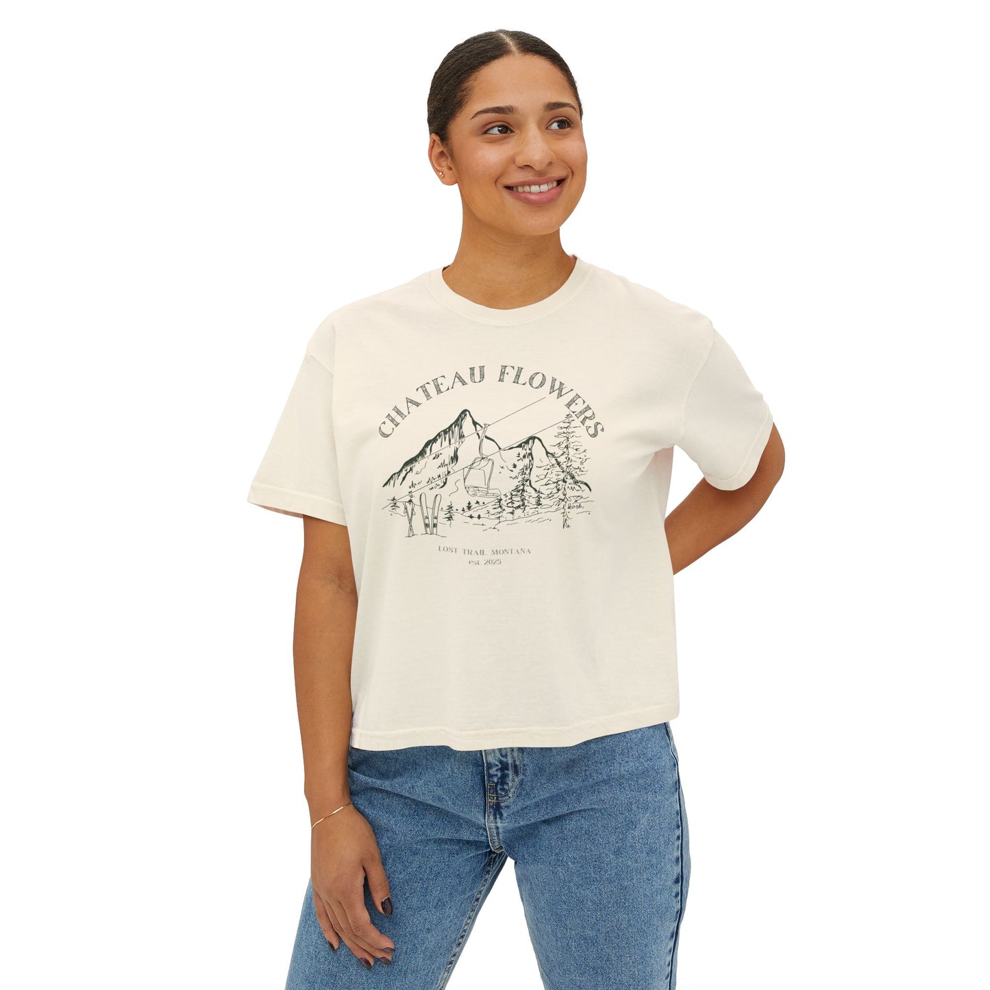 Chateau Flowers Women's Boxy Tee