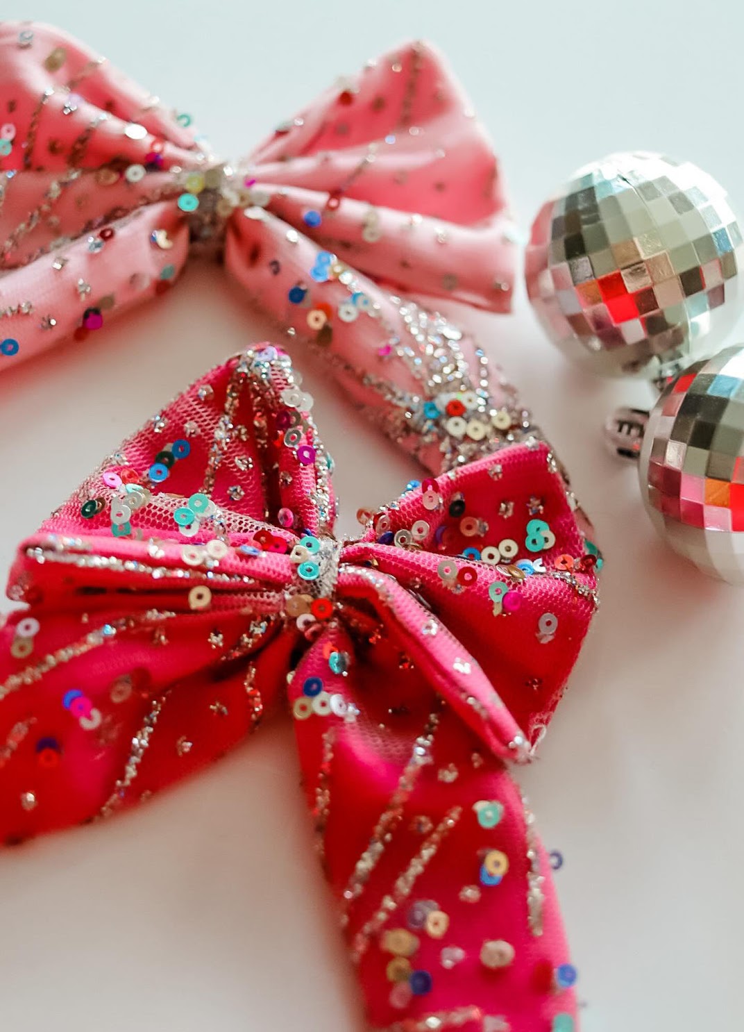 Pink Bow Clip (two colors)