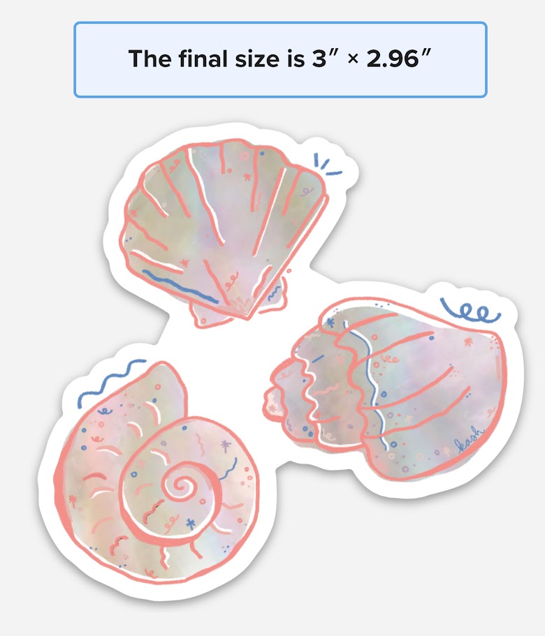 Summer Shells Sticker