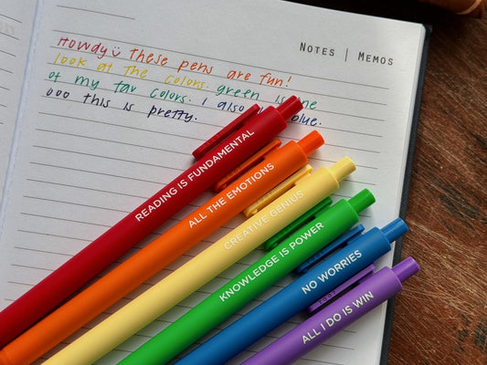 Pen Jotter Colorful 6 Pack