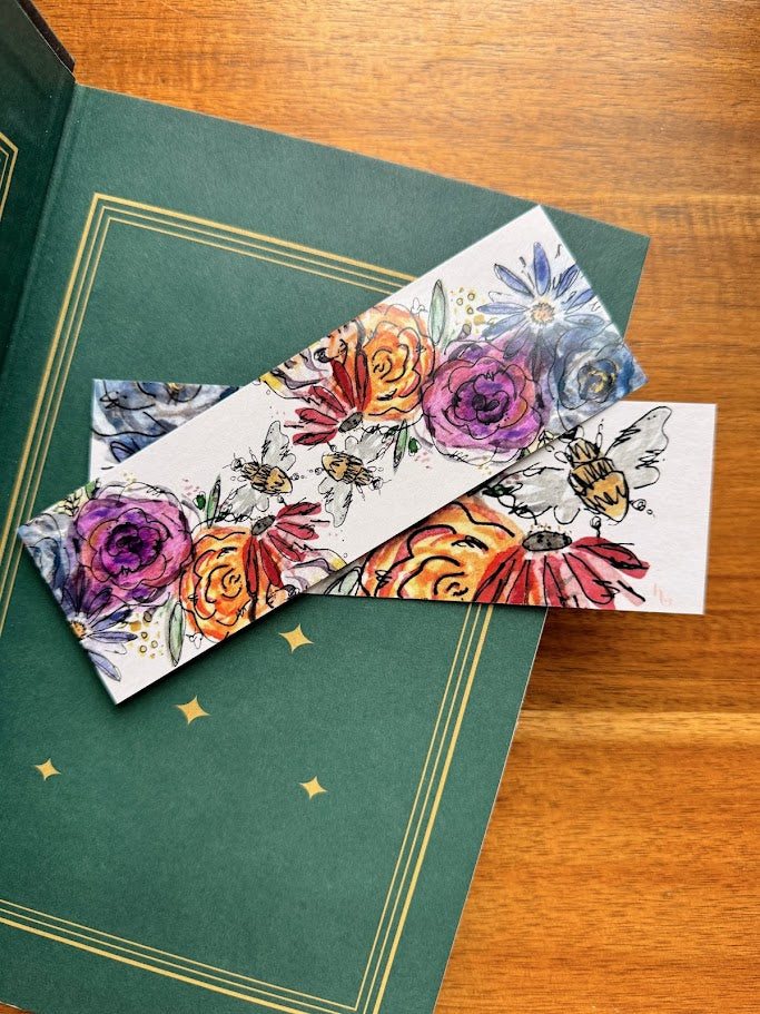 Watercolor Flora Bookmark