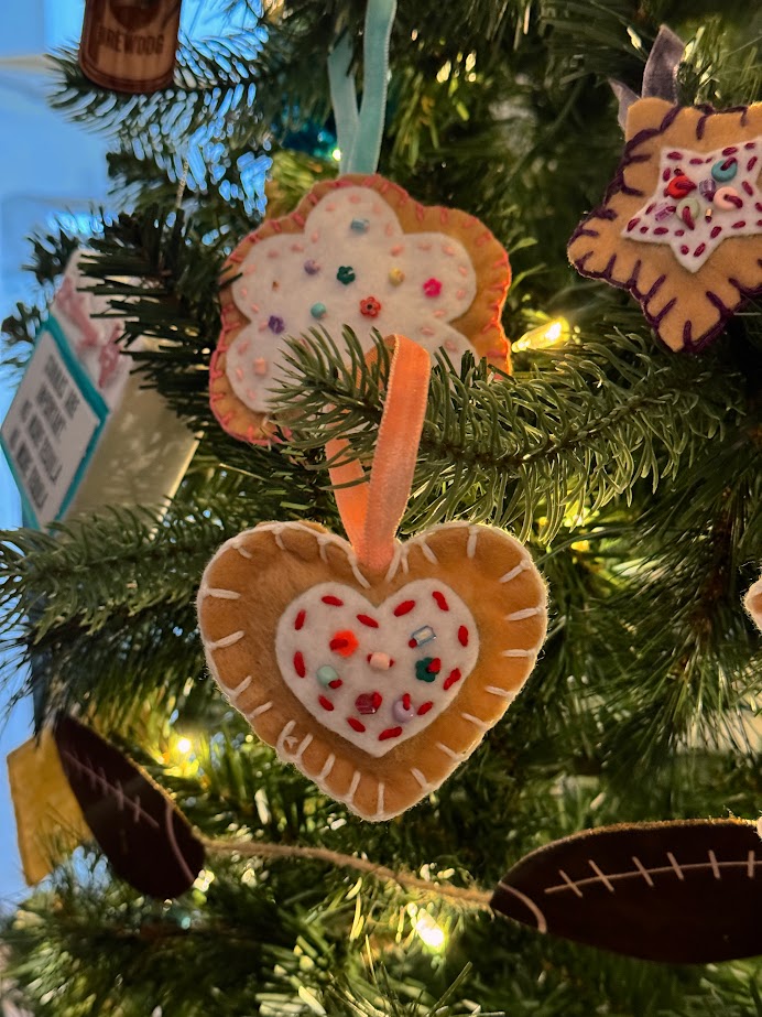 Heart Sugar Cookie Felt Ornament