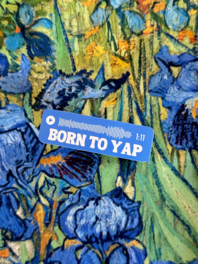 Born to Yap Sticker