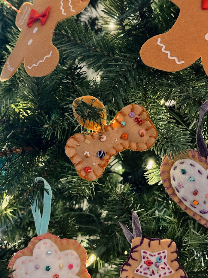 Dog Bone Felt Ornament