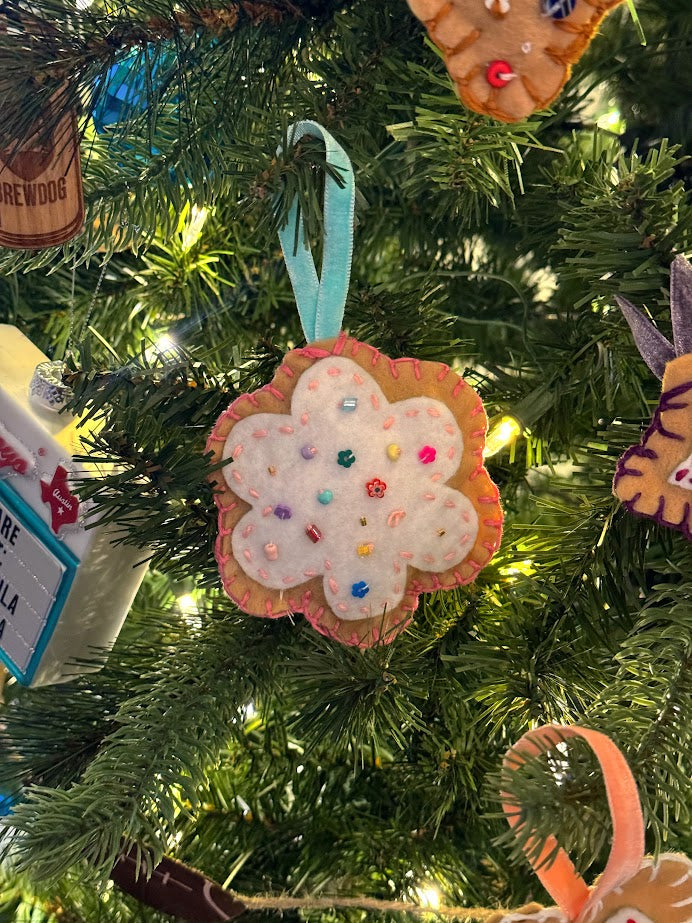 Flower Sugar Cookie Felt Ornament