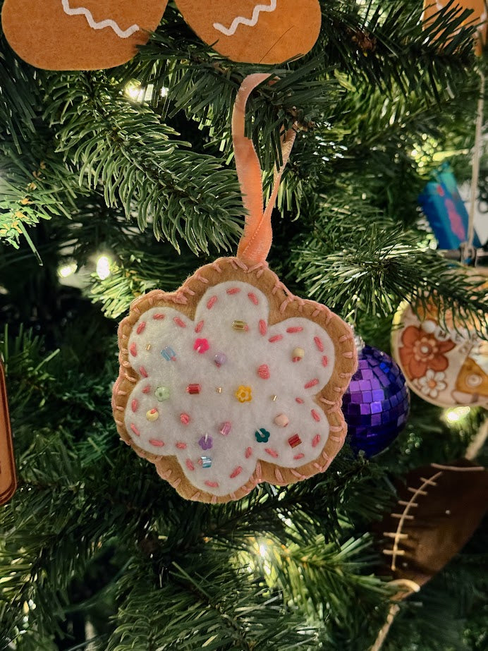 Flower Sugar Cookie Felt Ornament