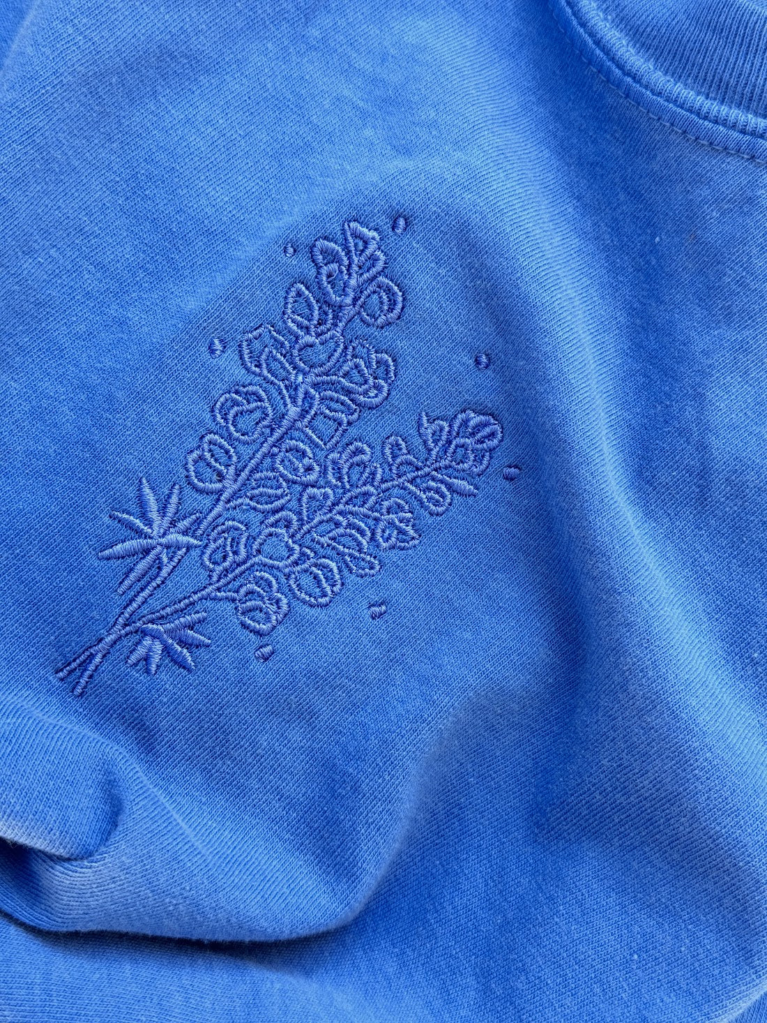 Bluebonnet Embroidered Tee
