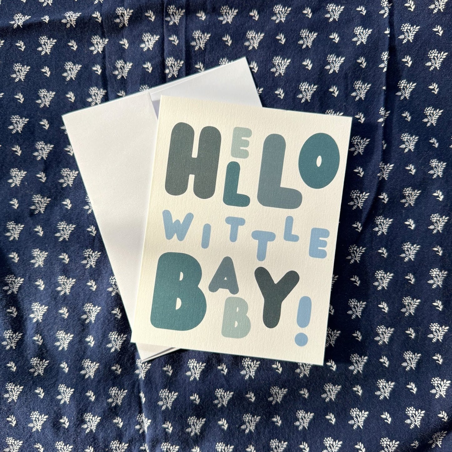 Hello Wittle Baby Card (3 colors)