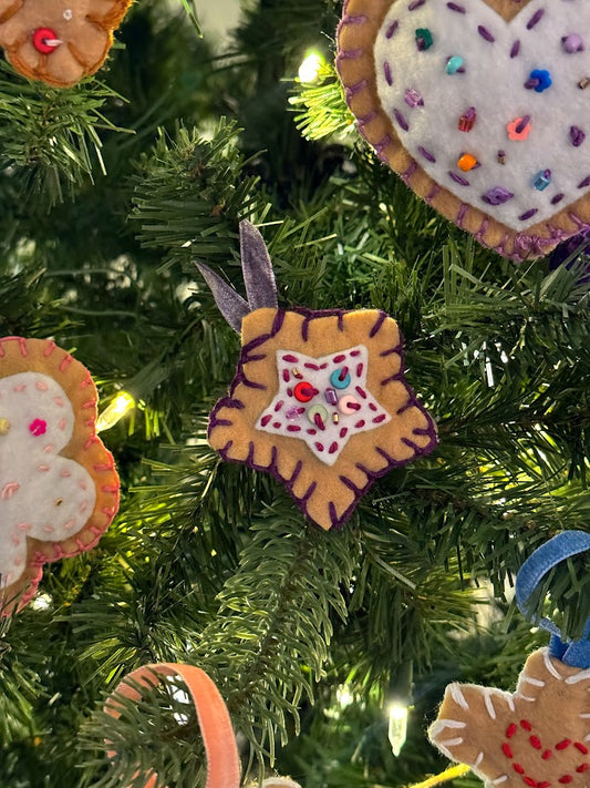 Star Sugar Cookie Felt Ornament