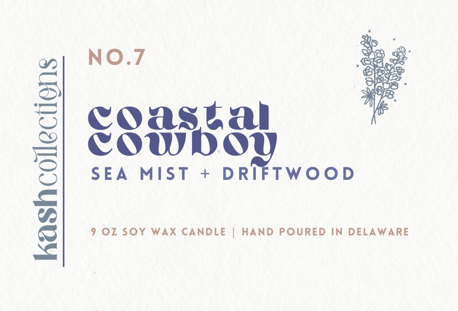 Coastal Cowboy Candle: Sea Mist + Driftwood