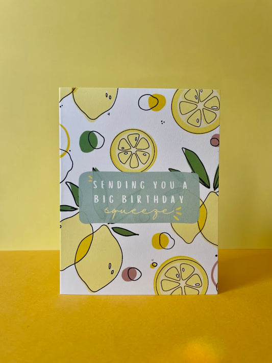 Lemon Birthday Squeeze Card