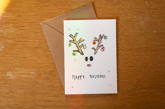 Reindeer Holiday Card