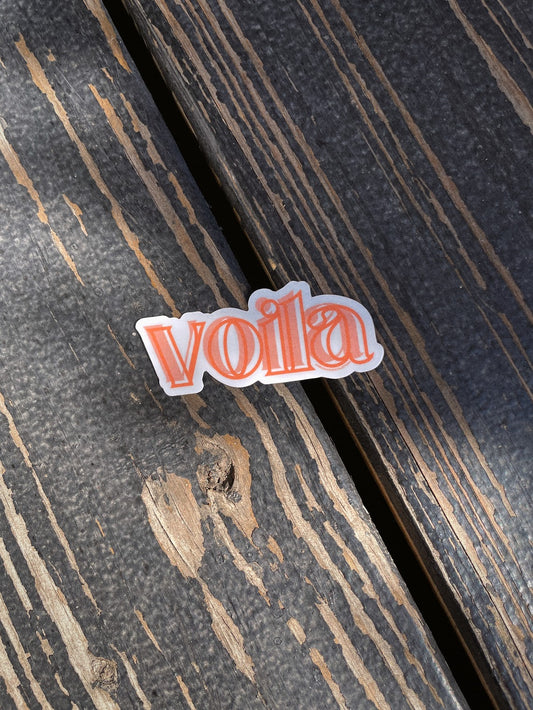 Voila Sticker