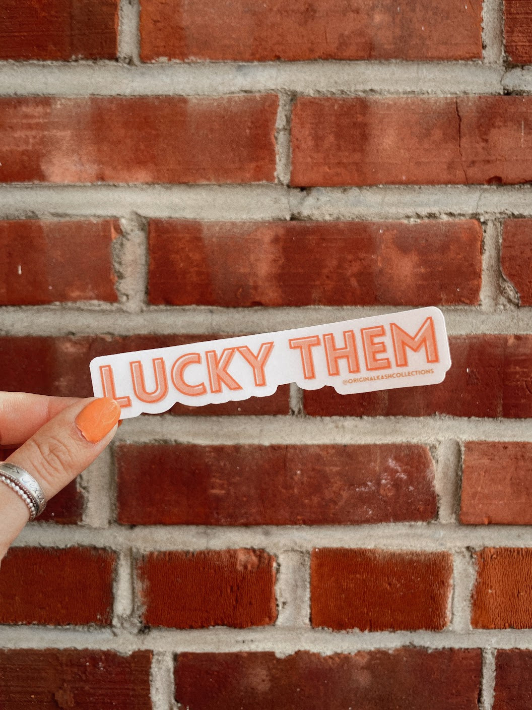 Lucky [Pronoun] Transparent Sticker