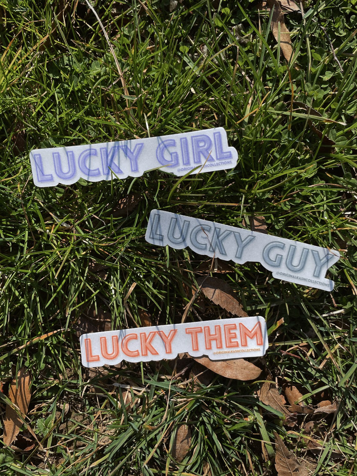Lucky [Pronoun] Transparent Sticker